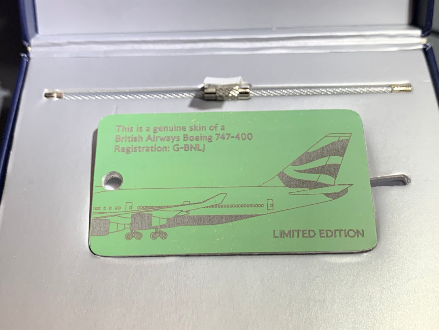 British Airways Suitcase Tag