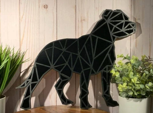 Geometric Staffordshire Bull Terrier