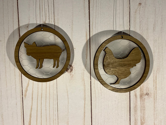 Farm Animal Ornaments