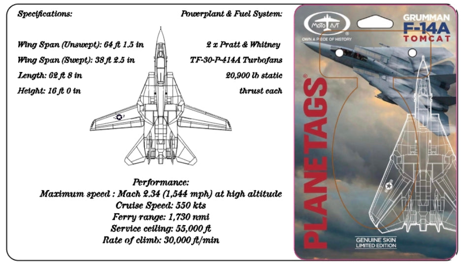 F-14A Tomcat Single & Double Tag Stand