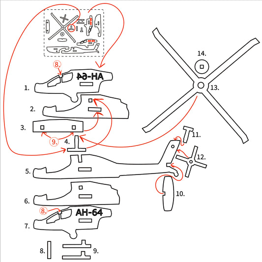 Miniature Apache Puzzle Card Solution