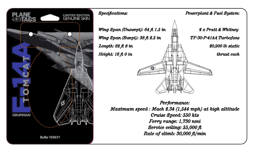 F-14A Tomcat Single & Double Tag Stand