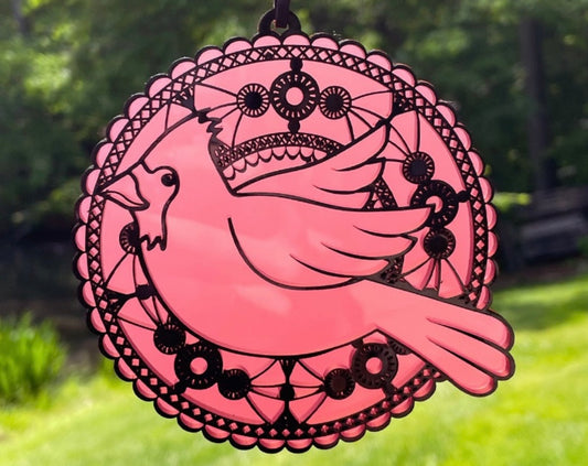 Cardinal Sun Catcher