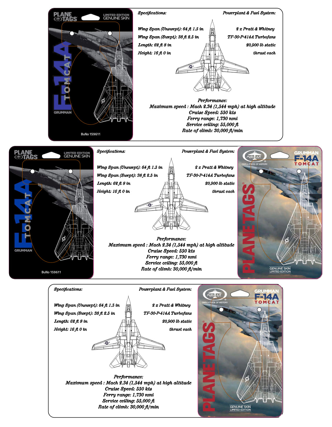 F-14A Tomcat Single & Double Tag Stand